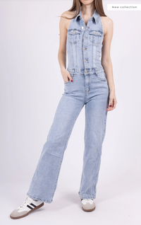 Goodies Jeans - Denim Jumpsuit - Bleached
