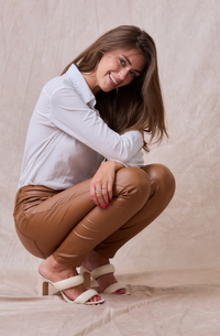 Ana & Lucy - Coated Pants - Camel