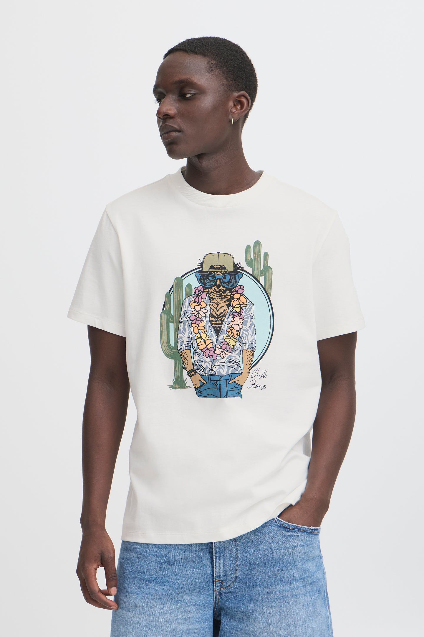 Blend - Tshirt Jerron - White Owl