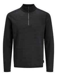 Jack & Jones - Knit Mace Half Zip - Black