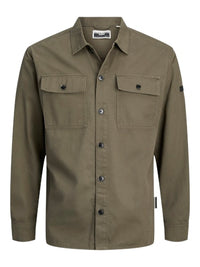 Jack & Jones - Overshirt Grid - Grape Leaf (Groen)