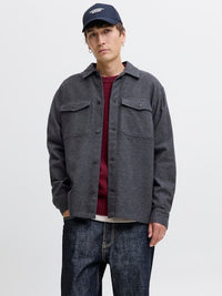 Jack & Jones - Overshirt Perfect - Dark Grey Melange