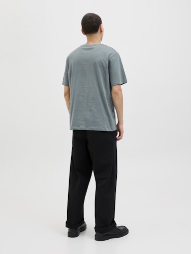 Jack & Jones - Tshirt Logo - Stormy Weather (Grijs)