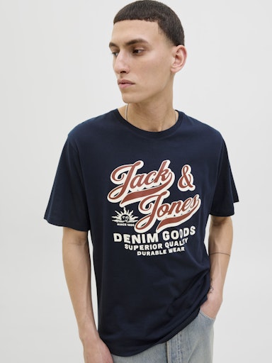 Jack & Jones - Tshirt Logo - Sky Captain (Blauw)