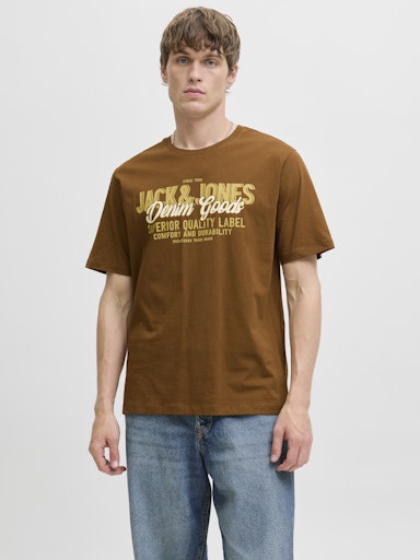 Jack & Jones - Tshirt Logo - Monks Robe (Bruin)