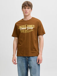 Jack & Jones - Tshirt Logo - Monks Robe (Bruin)