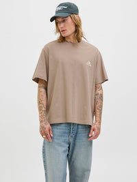 Jack & Jones - Tshirt Gramercy - Mocha Meringue (Bruin)