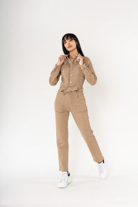 Nina Carter - Jumpsuit - Beige