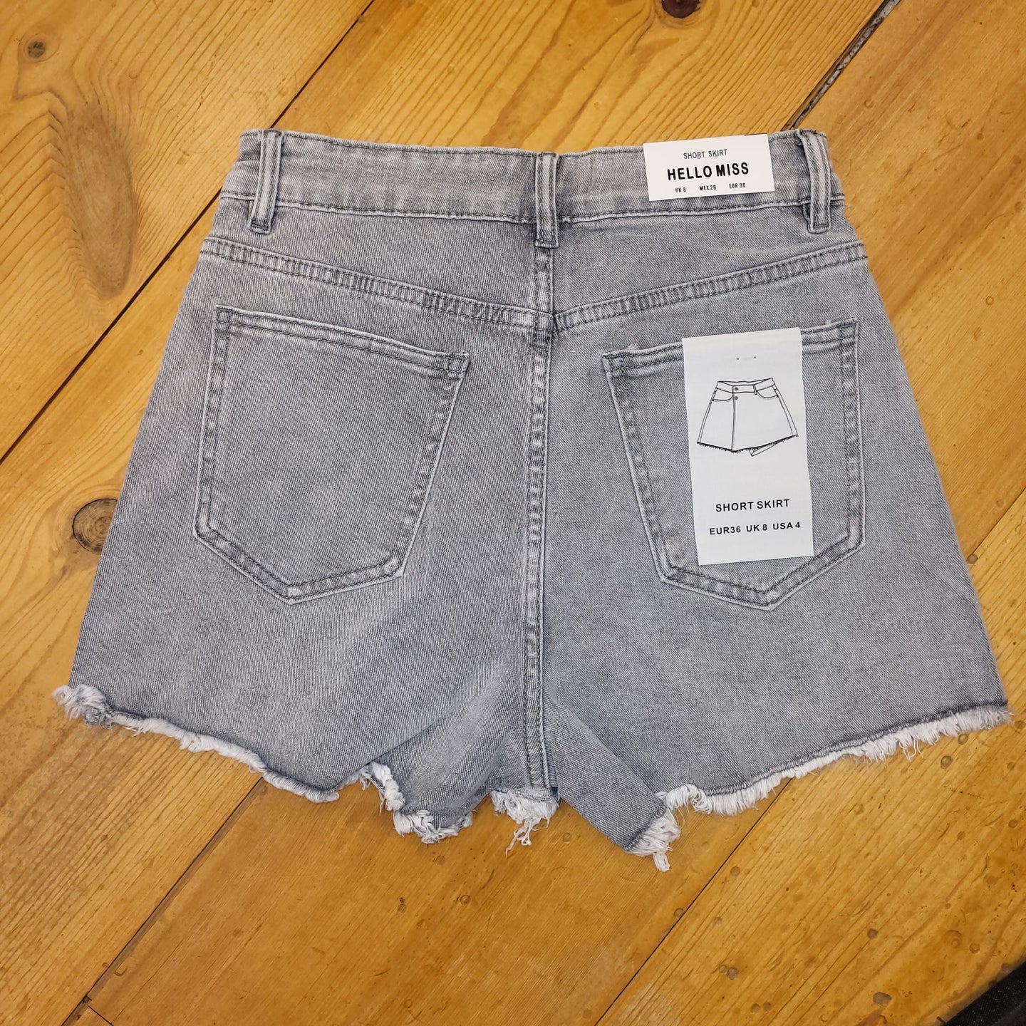 Hello Miss - Skort - Grey Denim