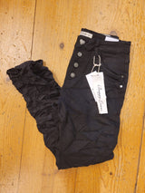 Jewelly Jeans - Twill Black met sierknopen