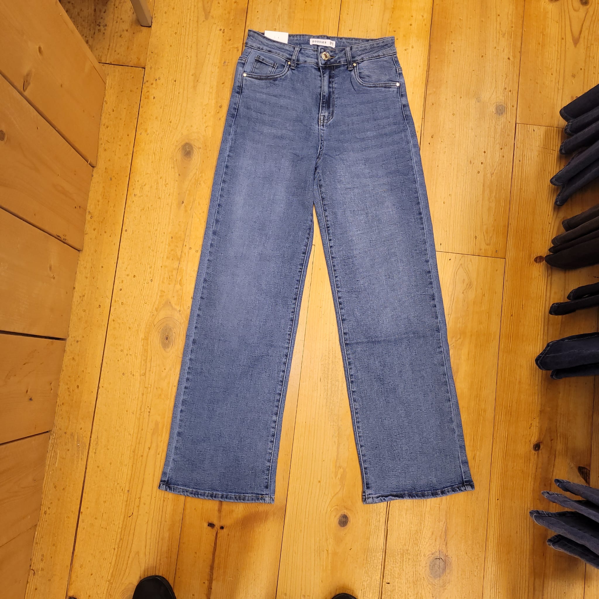 Goodies - Wide Leg - Stone - Grote Maten