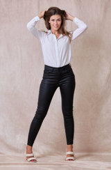 Ana & Lucy - Coated Pants - Black