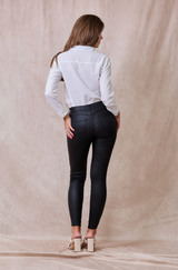 Ana & Lucy - Coated Pants - Black
