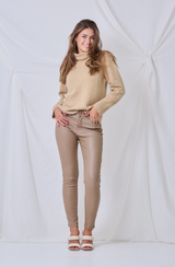 Ana & Lucy - Coated Pants - Beige
