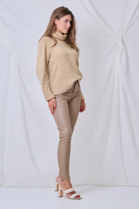 Ana & Lucy - Coated Pants - Beige