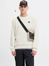 Jack & Jones - Sweat Geo - Marshmallow (Wit)