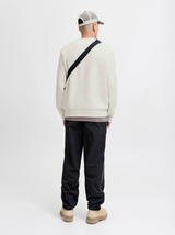 Jack & Jones - Sweat Geo - Marshmallow (Wit)