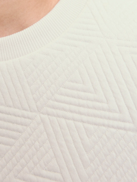Jack & Jones - Sweat Geo - Marshmallow (Wit)