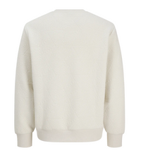 Jack & Jones - Sweat Geo - Marshmallow (Wit)