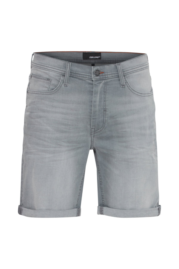 Blend - Denim Short Twister - Light Grey