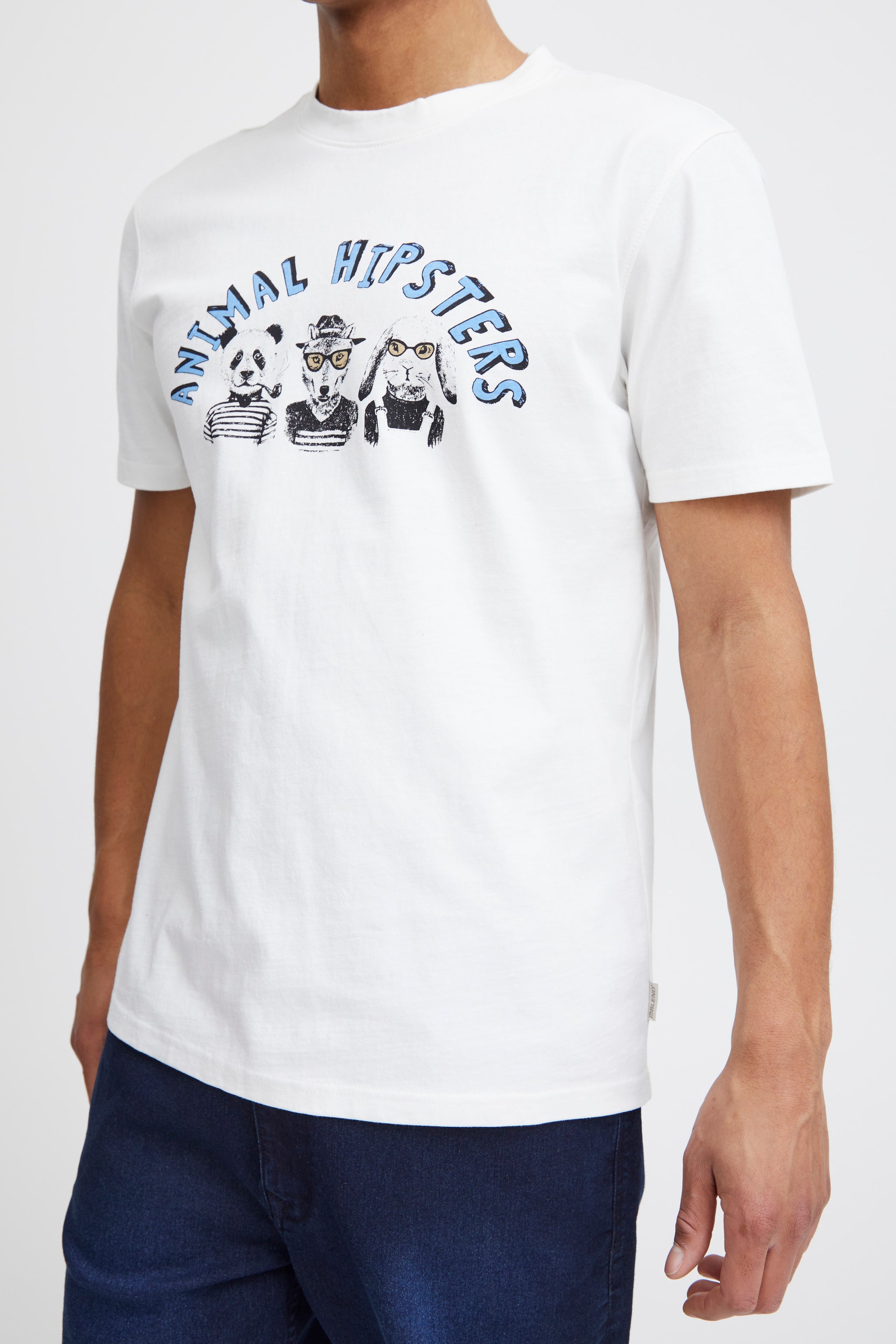 Blend - Tshirt - White Hipsters