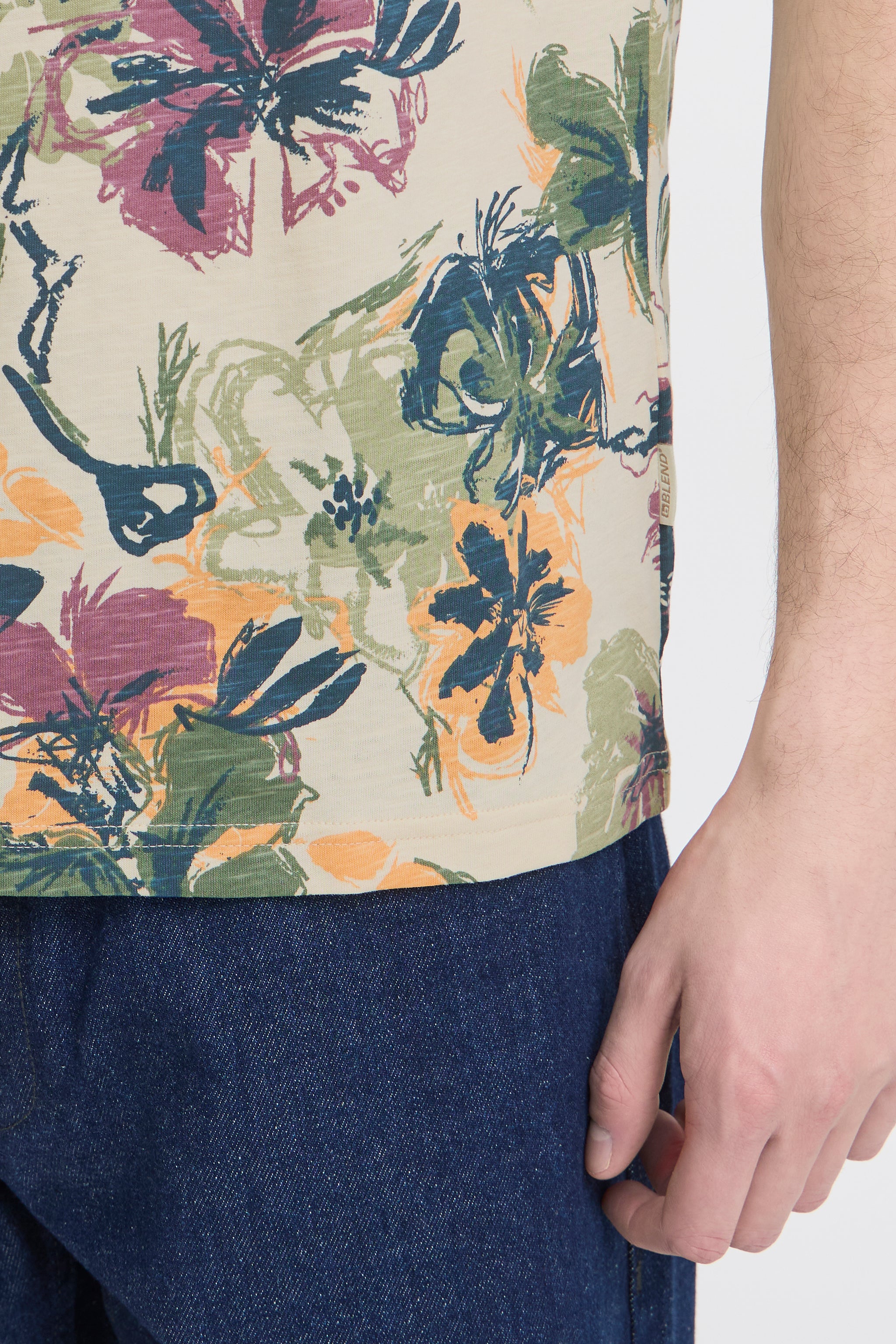 Blend - Tshirt Jemo - Bleached Sand