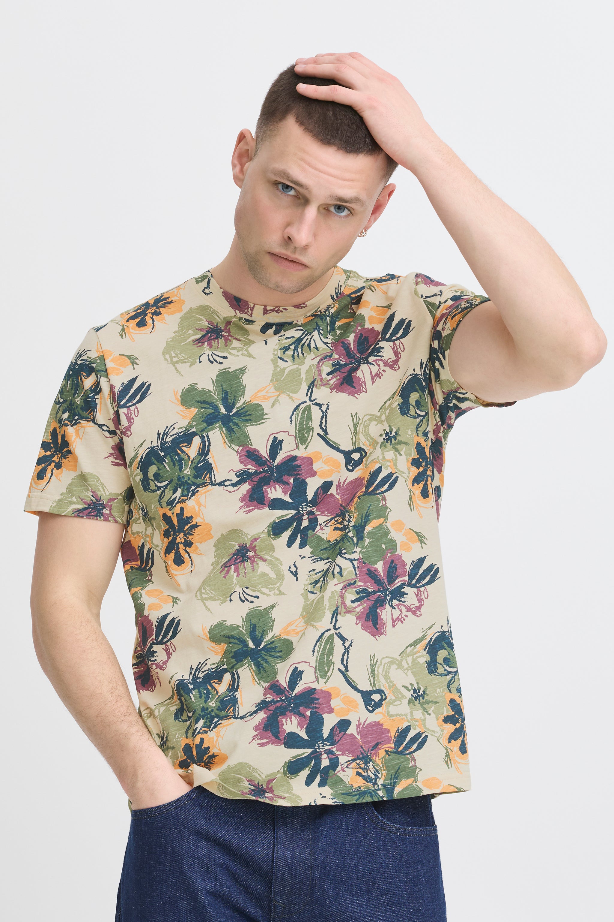 Blend - Tshirt Jemo - Bleached Sand