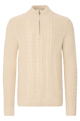 Blend - Trui Basim - Oyster Gray (Creme)