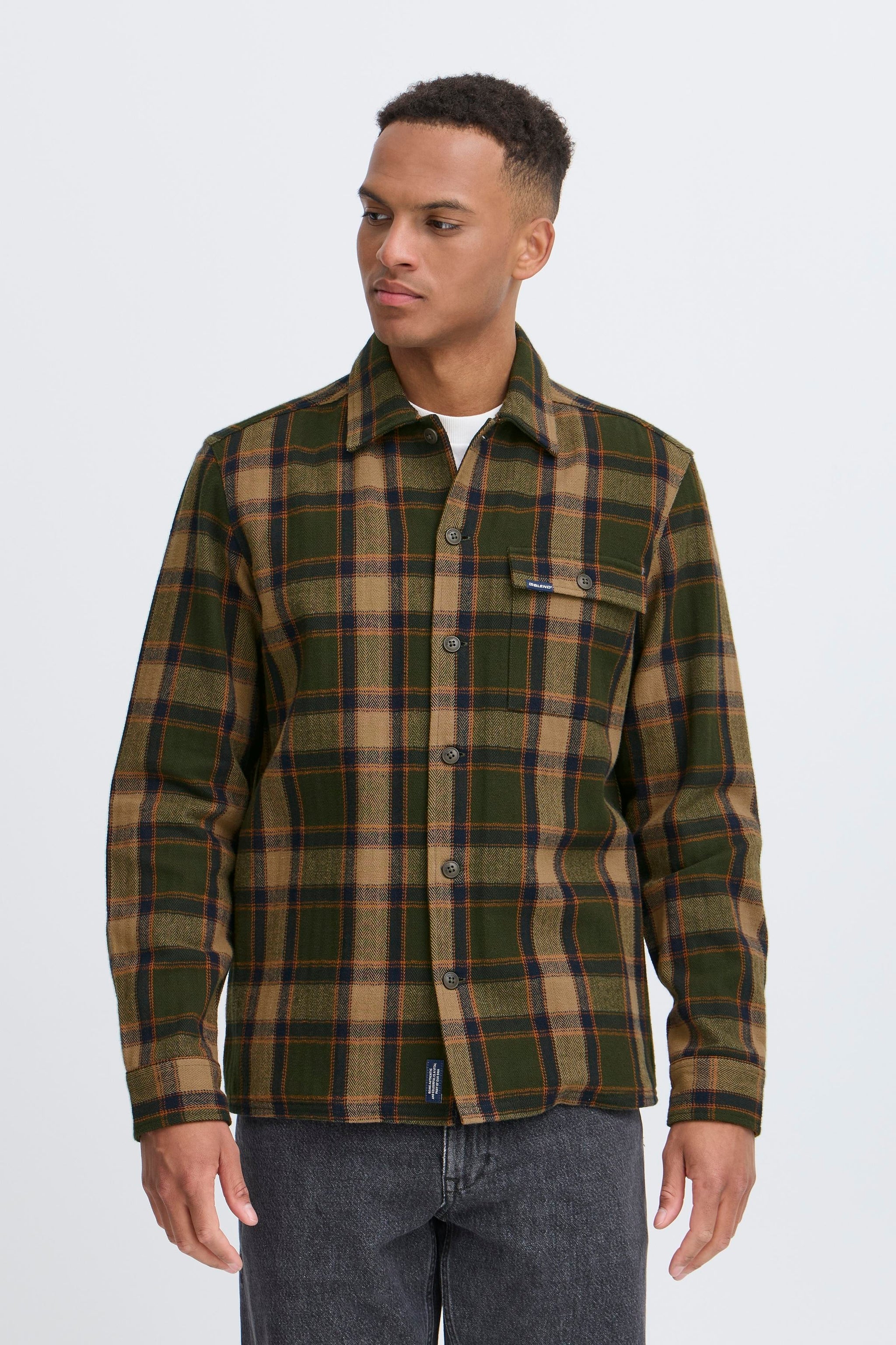 Blend - Overshirt Diego - Forest Night (Groen)