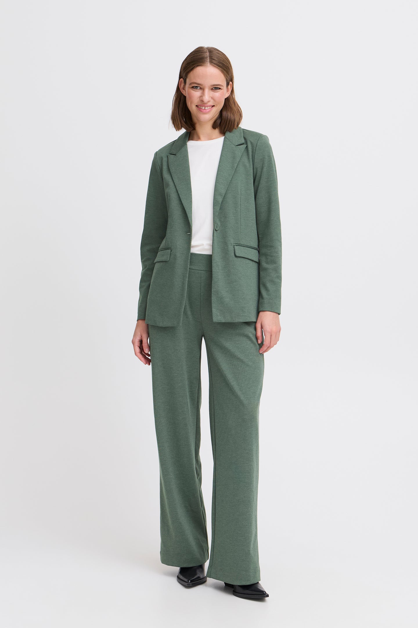 B.young - Long Blazer Rizetta - Green Gables Melange