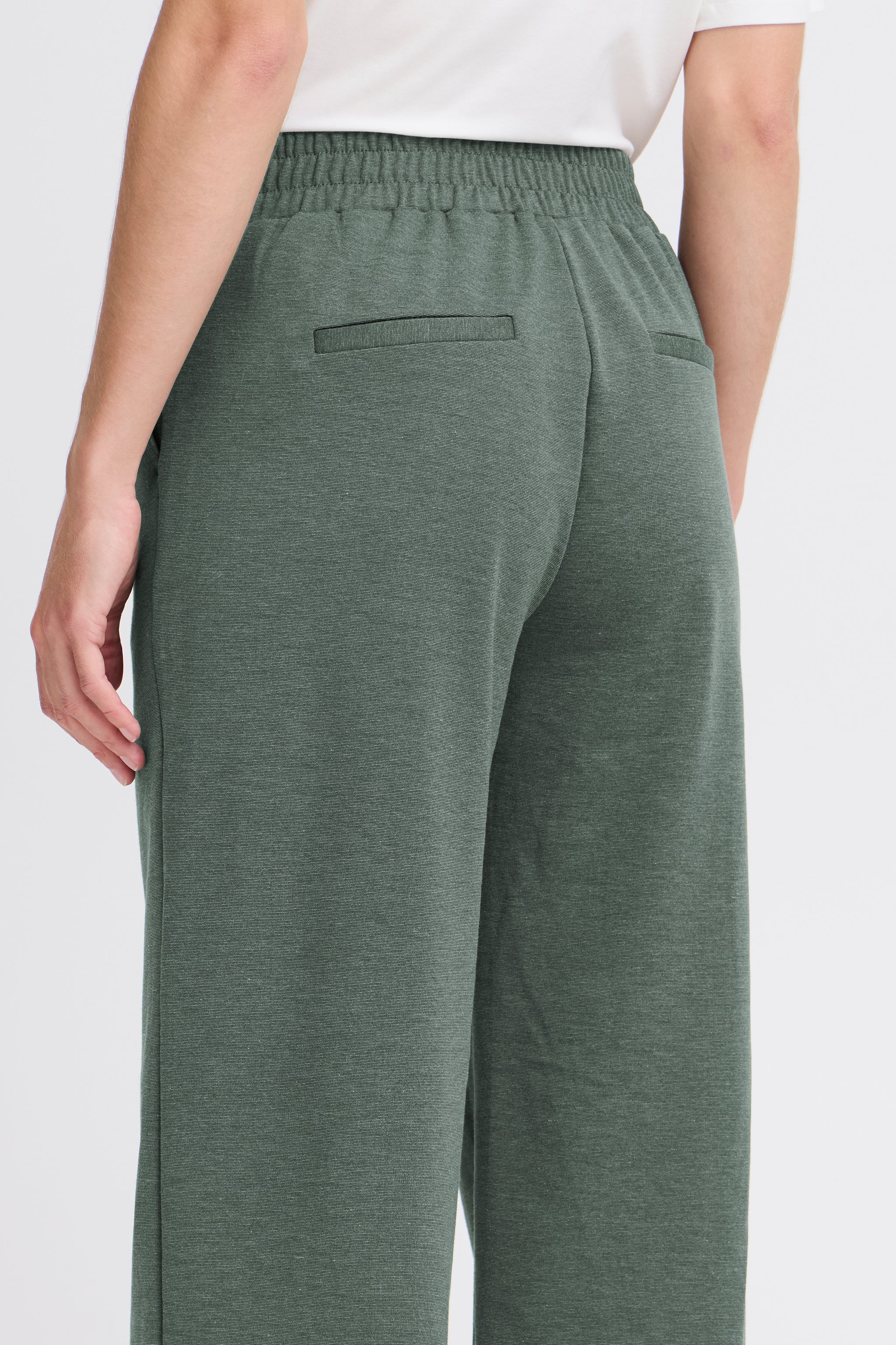 B.young - Rizetta Wide Pants - Green Gables Melange