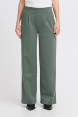 B.young - Rizetta Wide Pants - Green Gables Melange