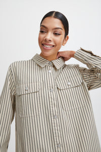 B.young - Limo Shirt Jacket - Birch Mix