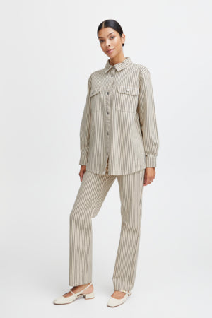 B.young - Limo Shirt Jacket - Birch Mix