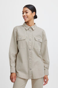 B.young - Limo Shirt Jacket - Birch Mix