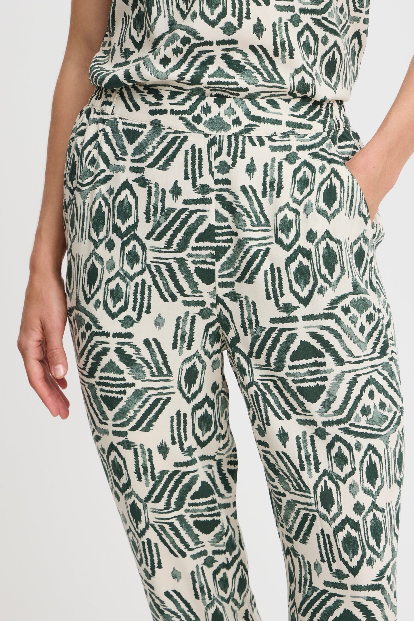 B.young - Pants Joella - Ethnic Sea Spray
