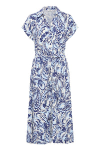 B.young - Dress Joella - Blue Paisley