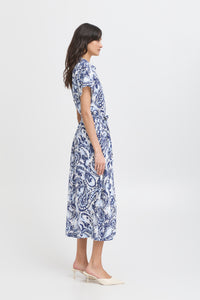 B.young - Dress Joella - Blue Paisley