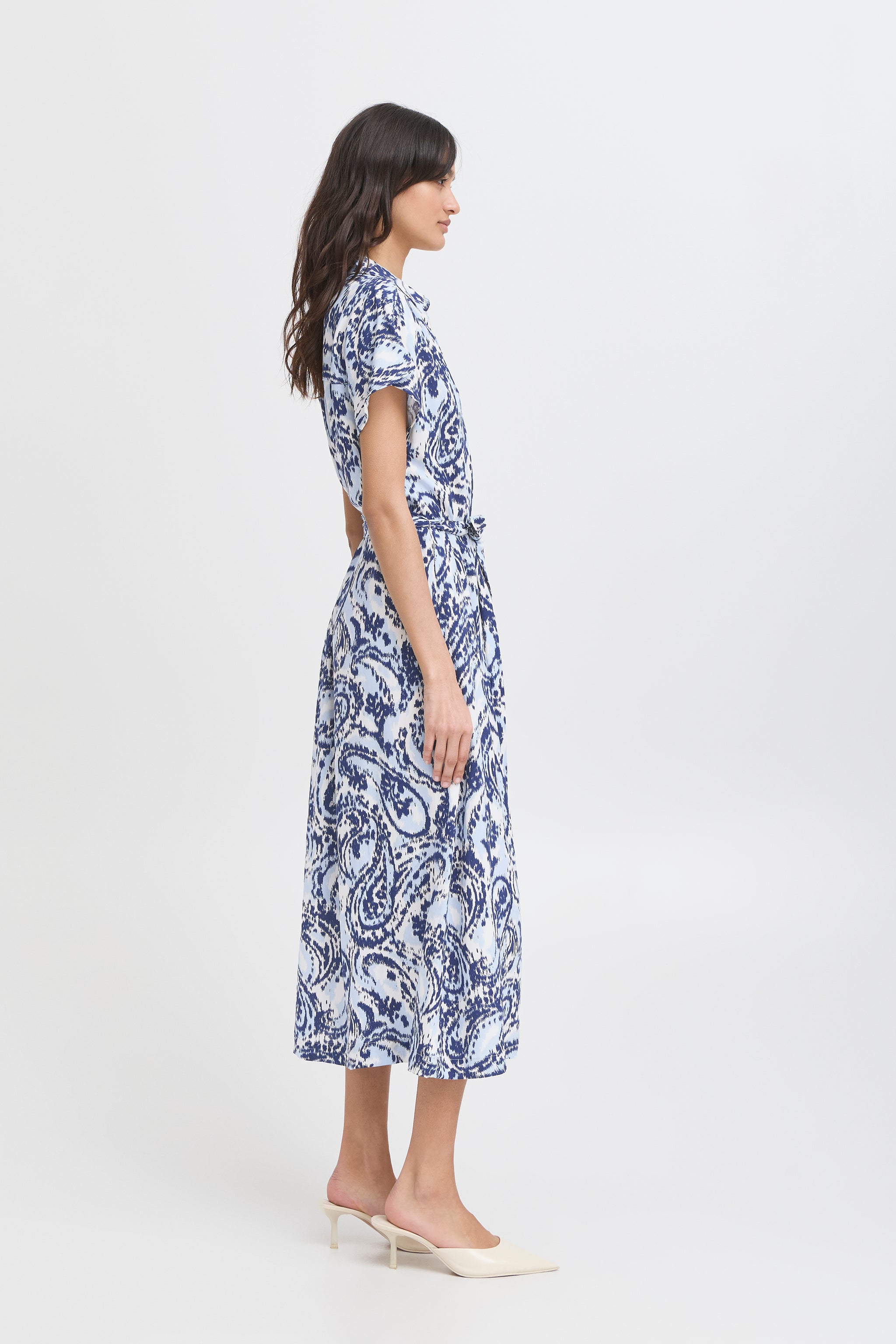 B.young - Dress Joella - Blue Paisley