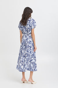 B.young - Dress Joella - Blue Paisley