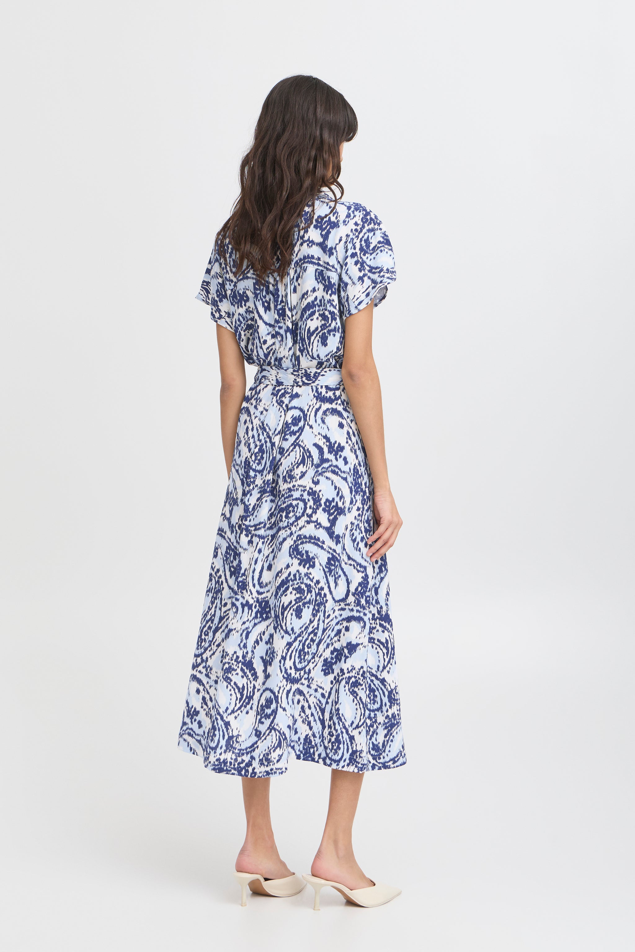 B.young - Dress Joella - Blue Paisley