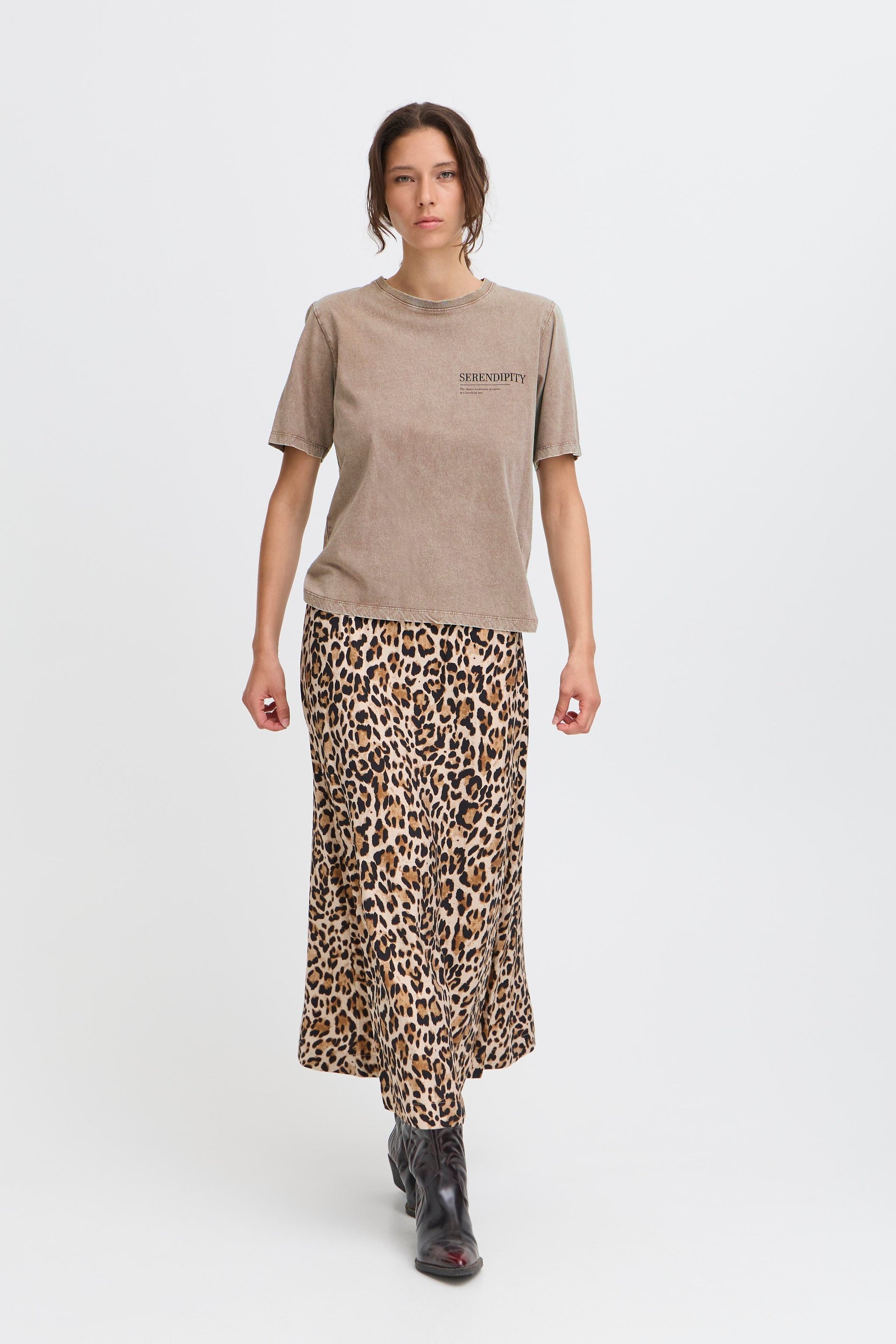 B.young - Tshirt Solko - Walnut