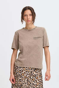 B.young - Tshirt Solko - Walnut