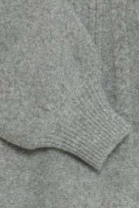 B.young - Cable Jumper Magge - Mid Grey Melange