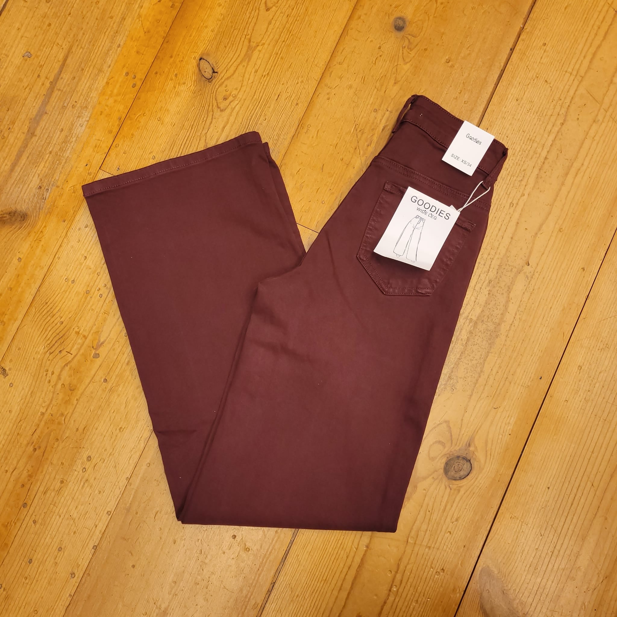 Goodies - Wide Leg - Twill Bordeaux