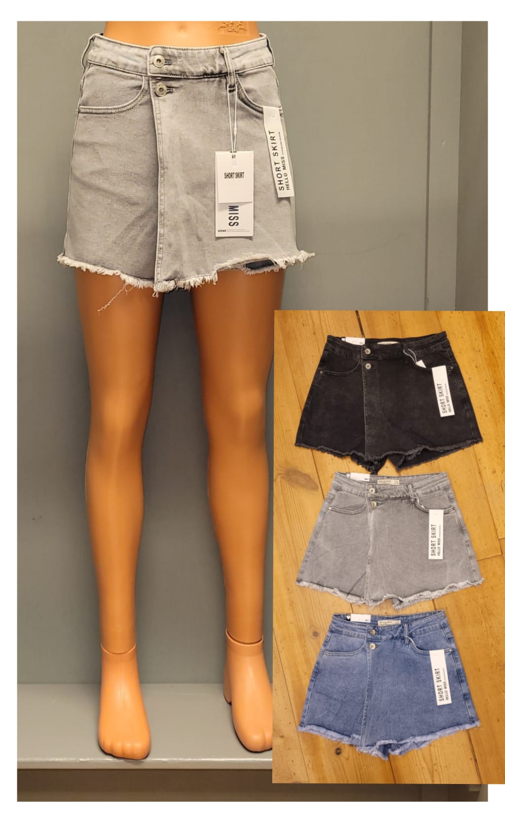 Hello Miss - Skort - Denim