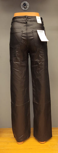 Goodies - Wide Leg - Leatherlook Zwart