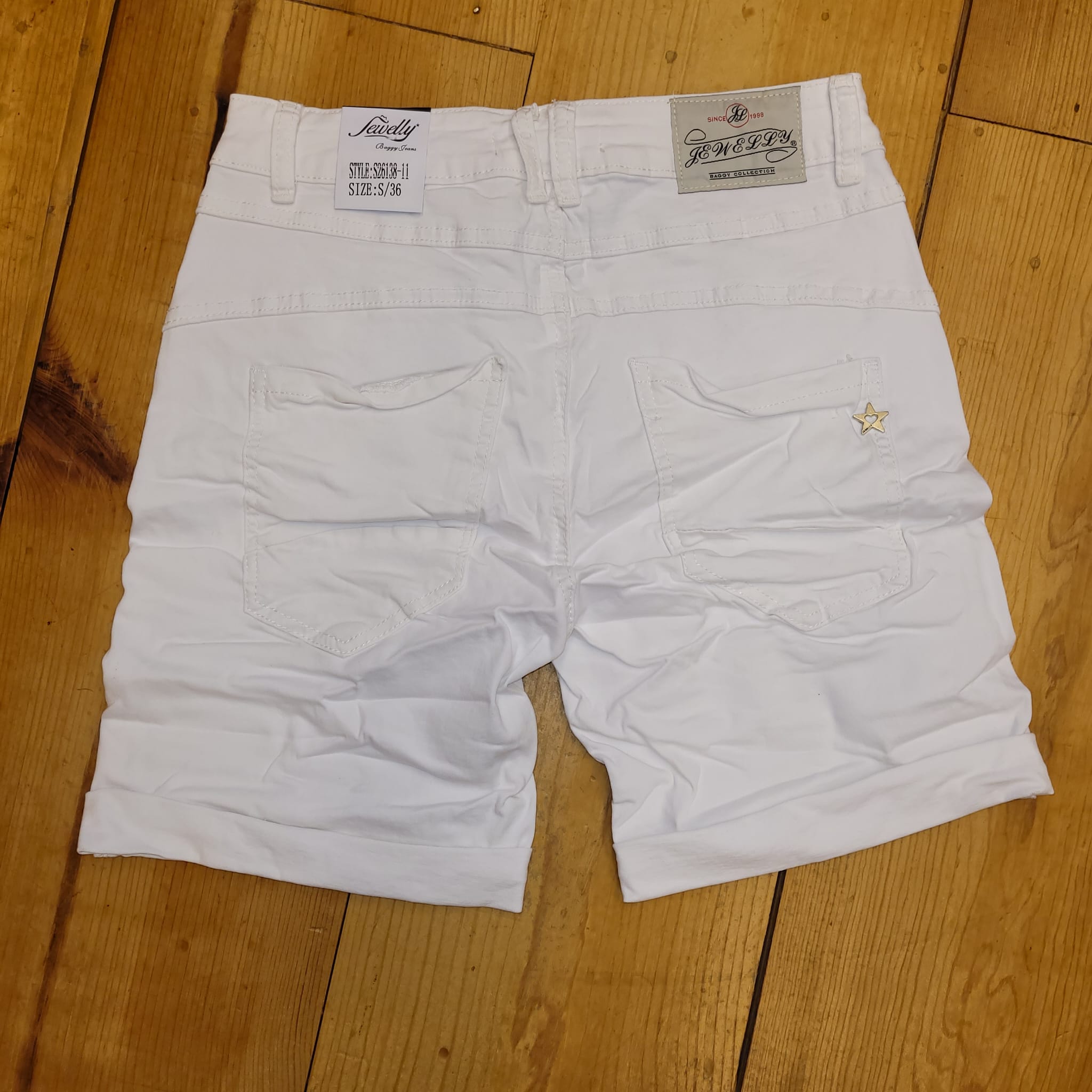 Jewelly Jeans - Short - White