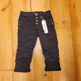 Jewelly Jeans - Capri - Black Twill
