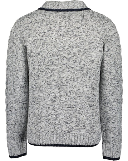 Blue Seven - Pullover Troyer - White Melange